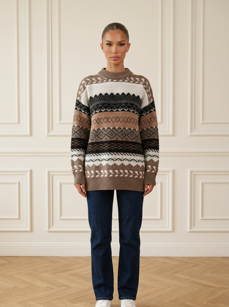 Seondra | Diamond Knit Sweater