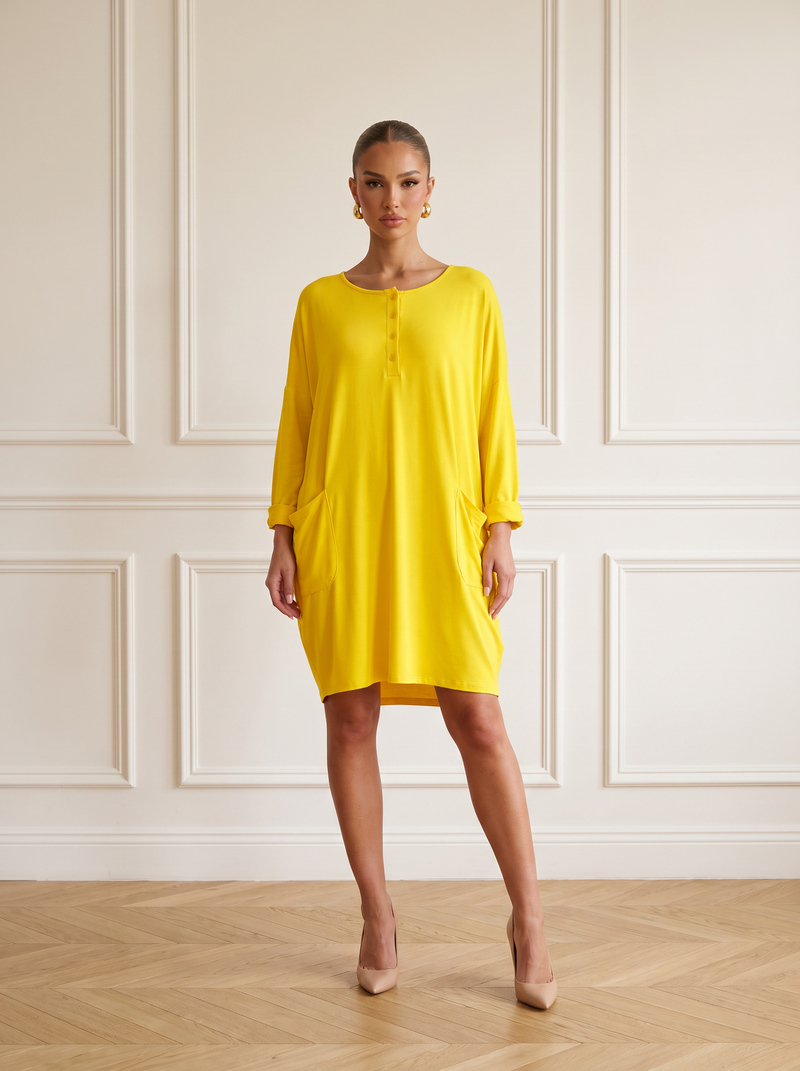 Celeste | Effortless Long Sleeve Midi Dress