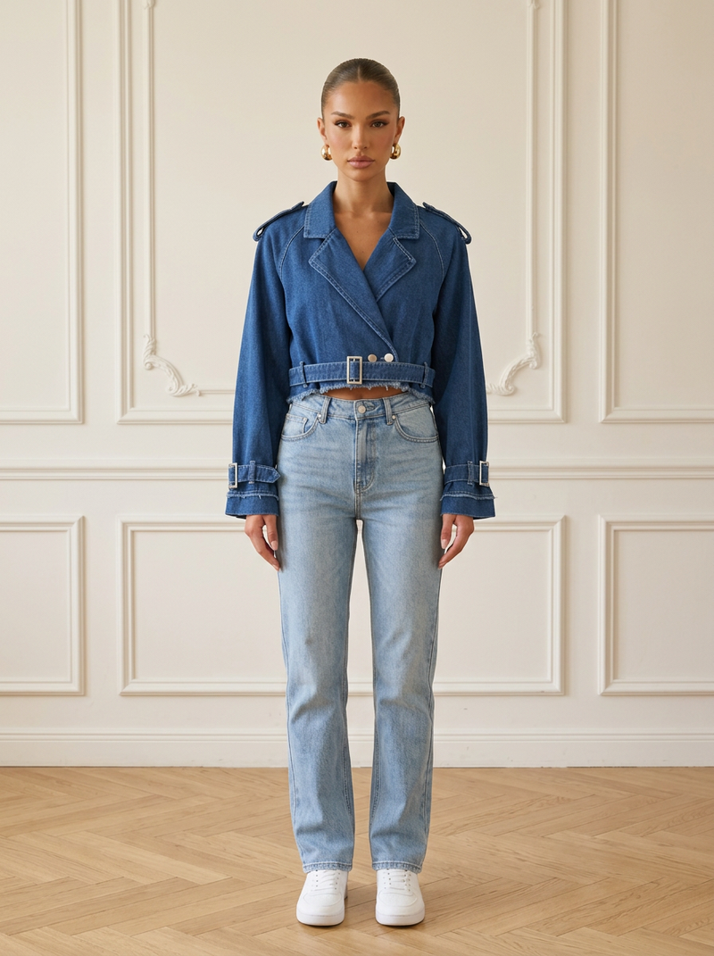 Wisonia | Cropped Denim Jacket