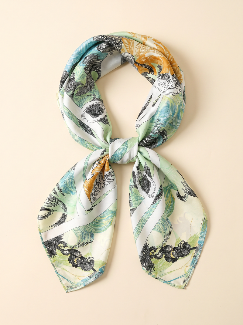 Delilah | Printed Silk Scarf