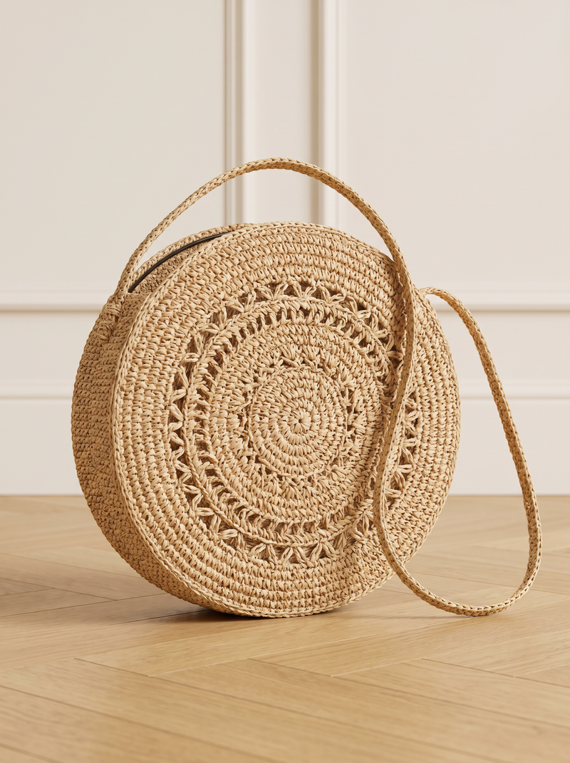 Evelina | Woven Circle Bag