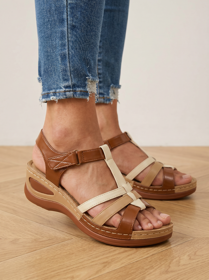 Giuliana | Hollow Wedge Sandals