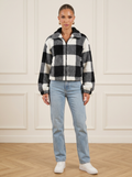 Valythe | Plaid Velvet Jacket