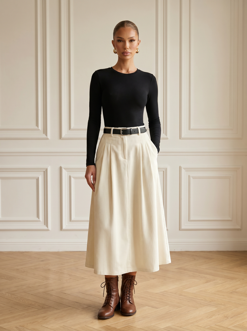 Romina | Flowing Pleated Skirt