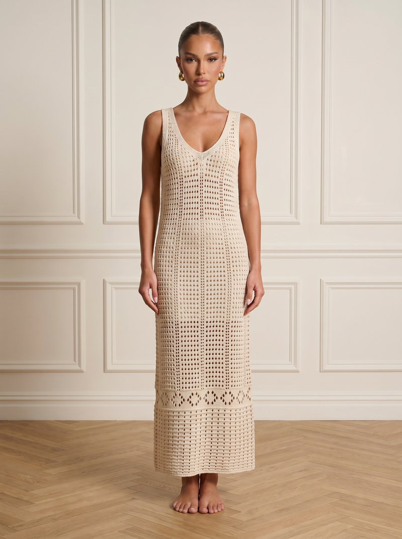 Lenaleigh | Hollow-Out Knit Cover-Up