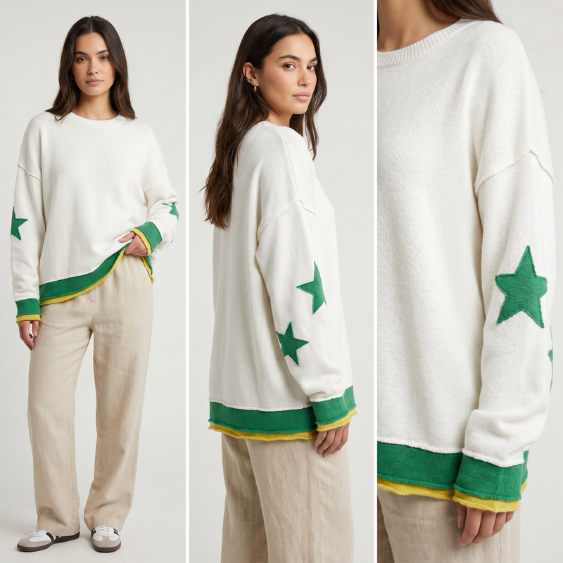 White Green Star