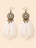 Osalia | Sun-Kissed Feather Earrings