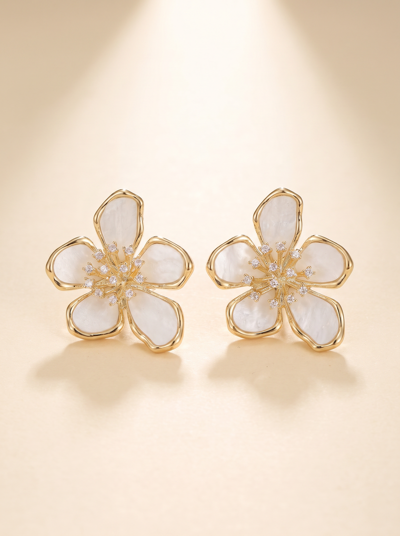 Jolie | Delicate Floral Studs