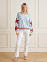 Light Blue Red Star
