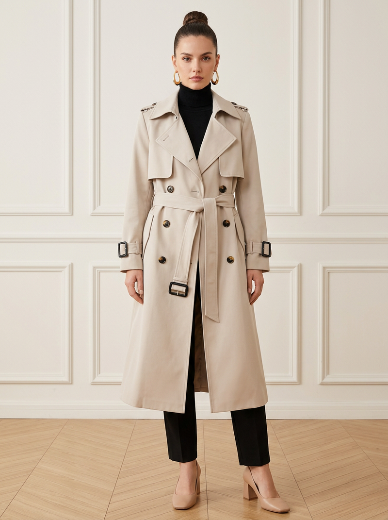 Darondra | Mid-length Trench Coat