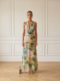 Daphne | Tie-Dye Halter Maxi Set