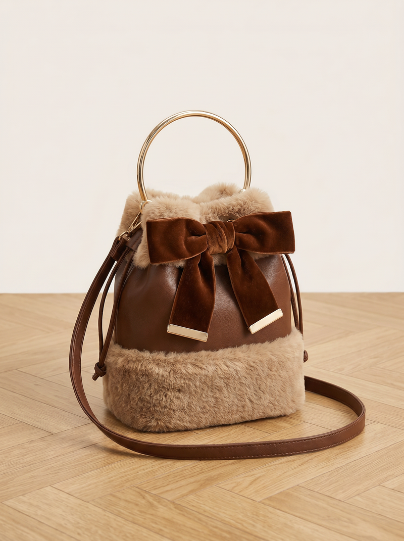 Jeanne | Plush Bucket Bag