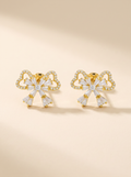 Sancia | Crystal Bow Earrings
