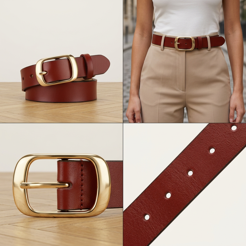 Gold Buckle-Red