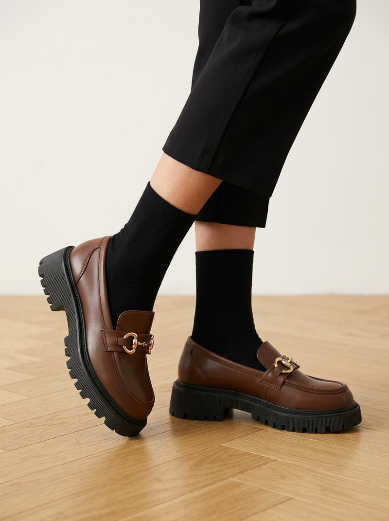 Adelarel | Chunky Platform Loafers