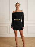 Sylvia | Chic Tie-Waist Knit Dress