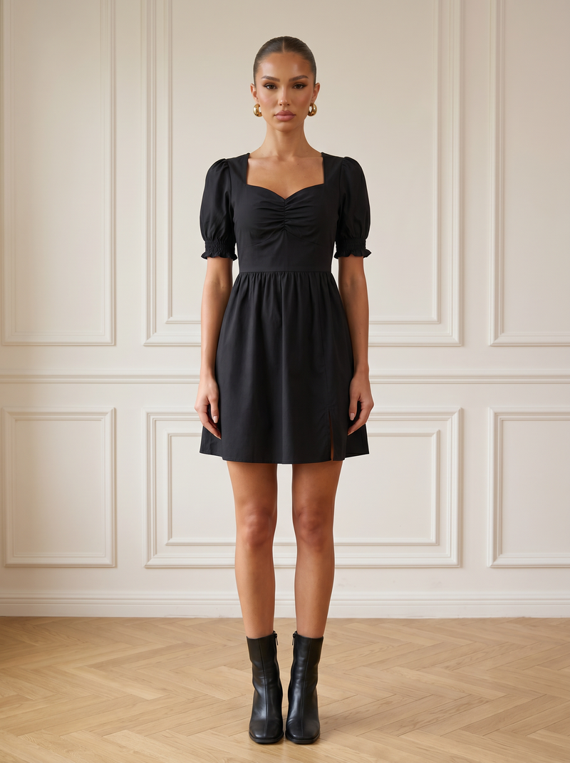 Teodora | Retro Waist-Detail Dress
