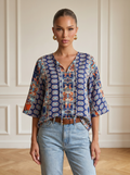 Allegra | Printed Bohemian Blouse