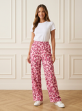 Quinondra | Leopard Wide-Leg Pants