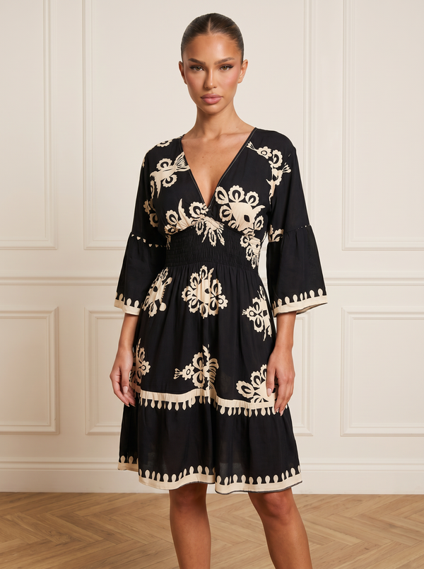 Sylvie | Boho Printed Maxi Dress
