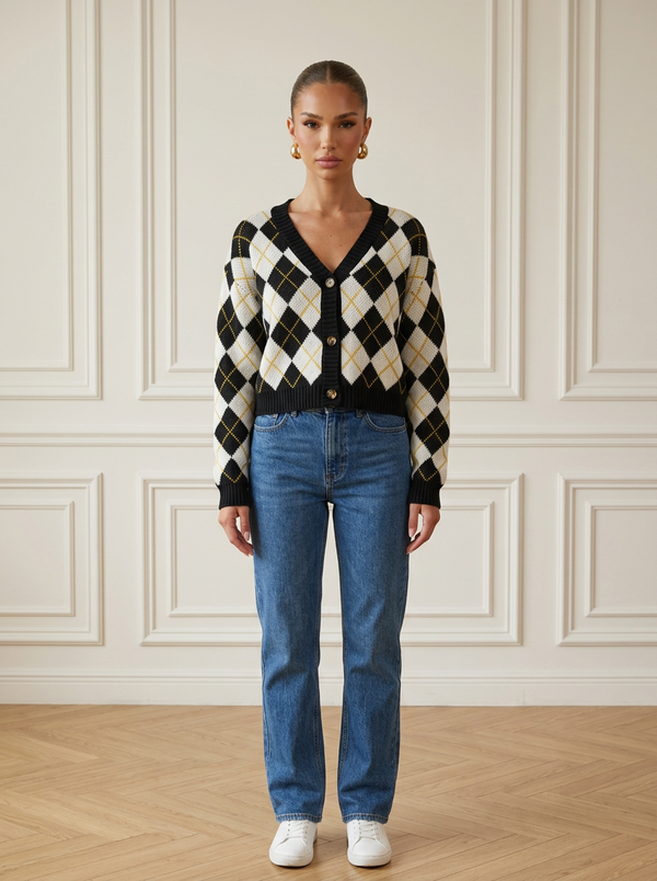 Black Apricot Rhombus