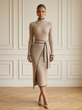 Elisaya | Ribbed Turtleneck Dress