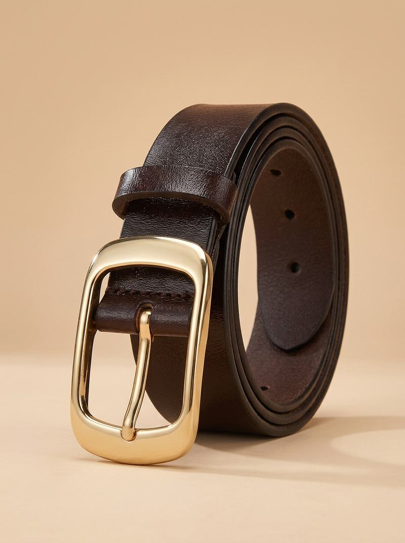 Gold Buckle-Coffee