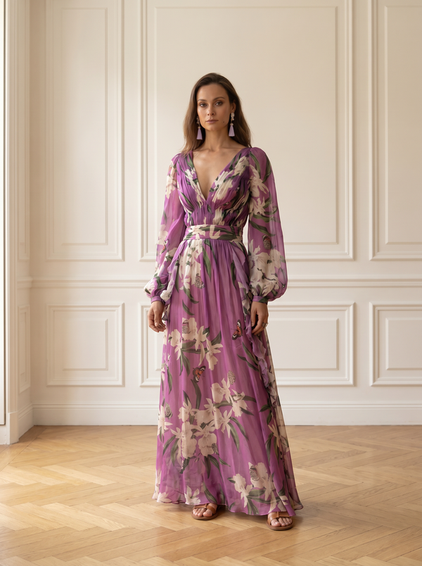 Calista | Elegant Flounce Maxi Dress