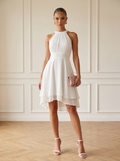 Alessia | Flowing Halter Midi Dress