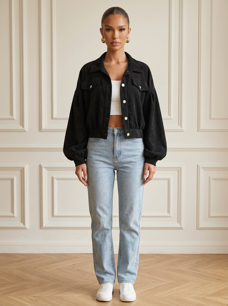Briaylee | Corduroy Short Jacket
