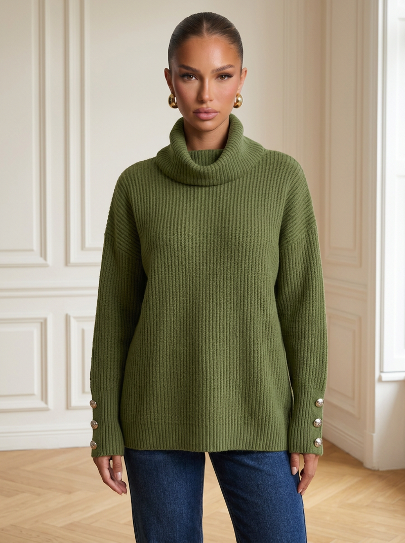 Hayley | Relaxed Knit Turtleneck