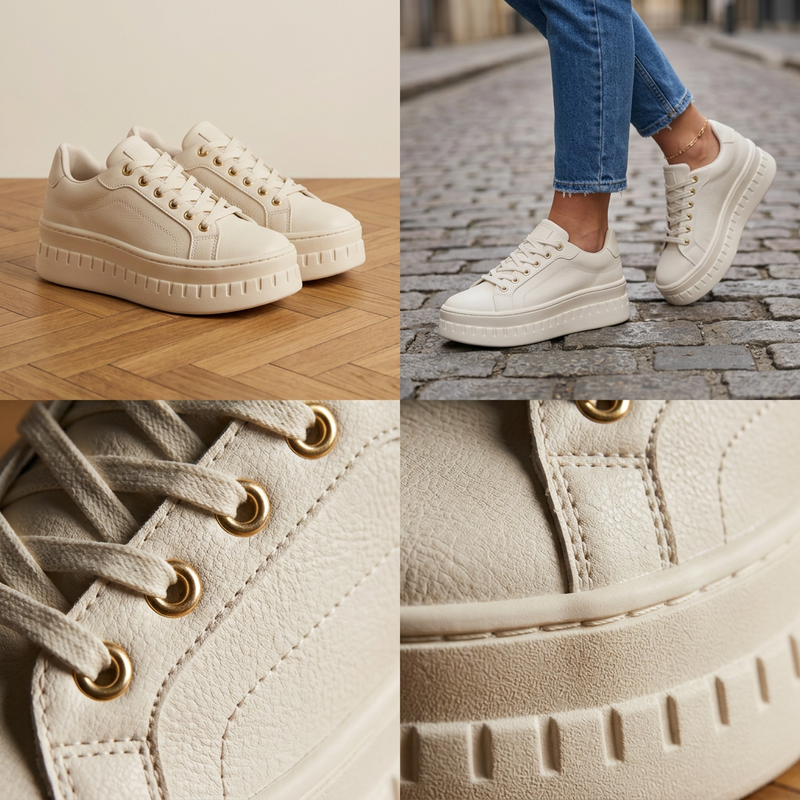 Beige White