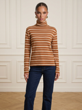 Adelella | Chic Striped Turtleneck