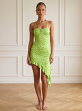 Georgia | Ruffled Halter Dress