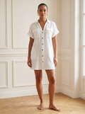 Justine | Effortless Linen V-Neck Dress