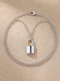 Noemie | Minimalist Lock Necklace