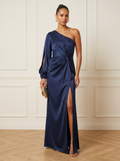 Mathilde | Asymmetric Split Maxi Dress