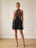 Delfina | Sleek Halter Mini Dress