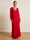 Diletta | Elegant V-Neck Maxi Dress