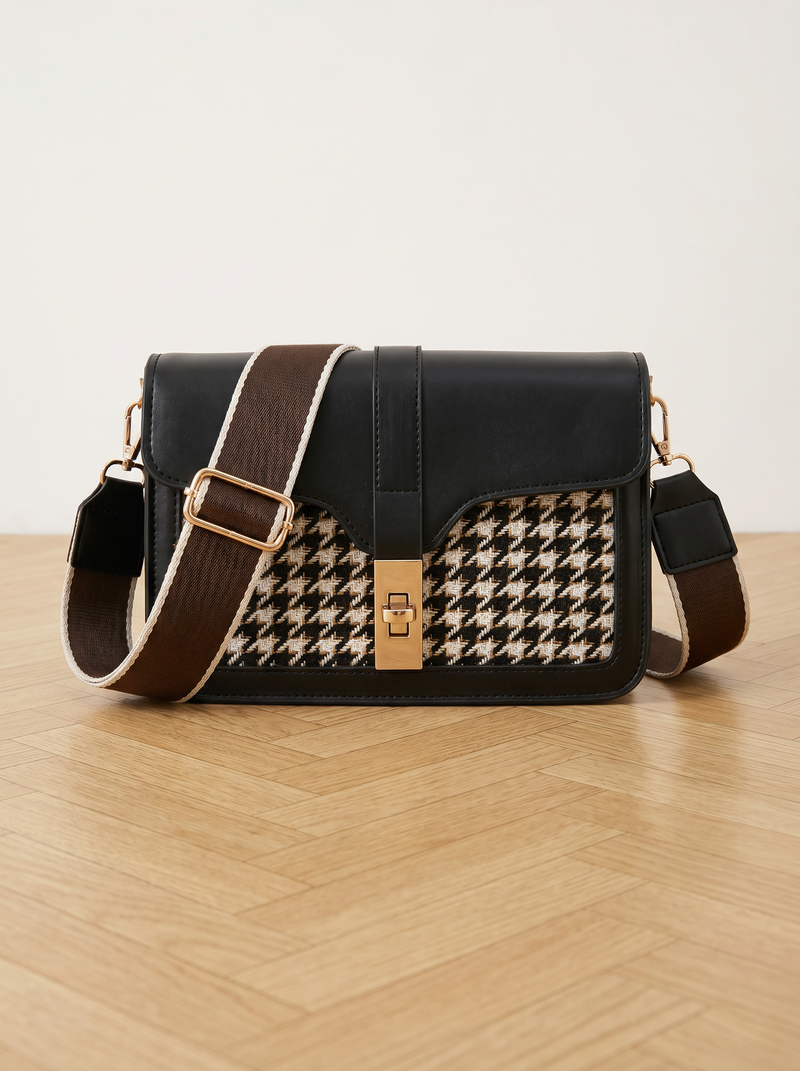 Black houndstooth