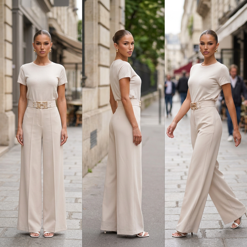 Beige White
