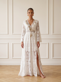 Lucrezia | Bohemian Lace V-Neck Maxi Dress