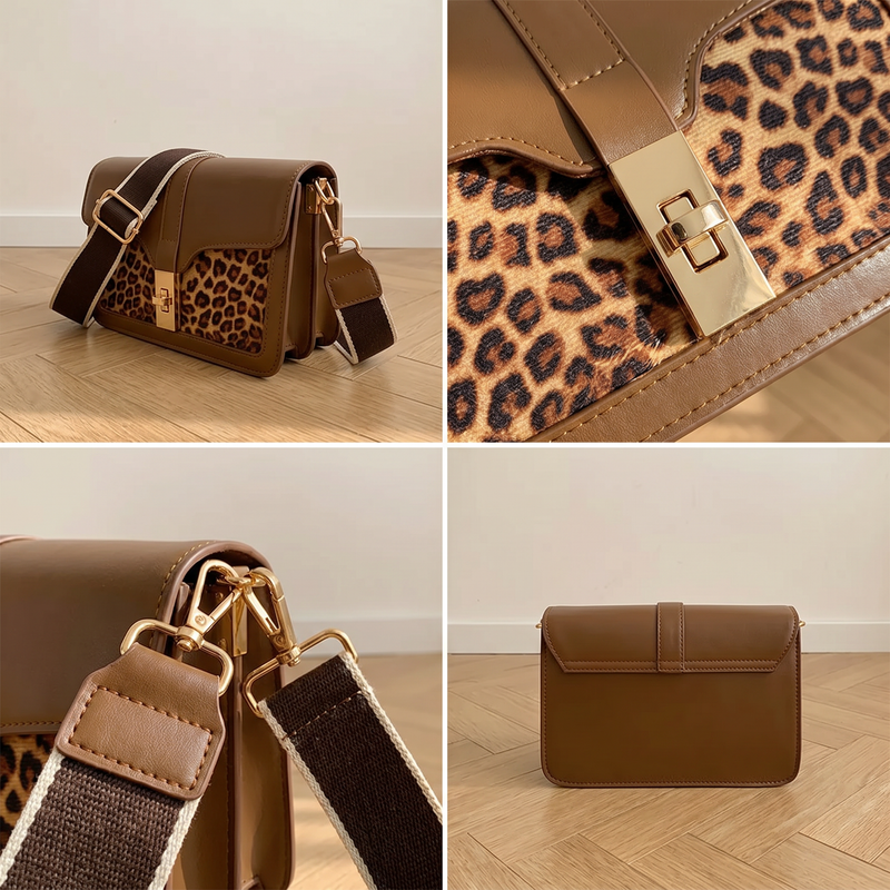 Brown leopard print