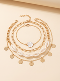 Tiziana | Coastal Shell Anklet Set