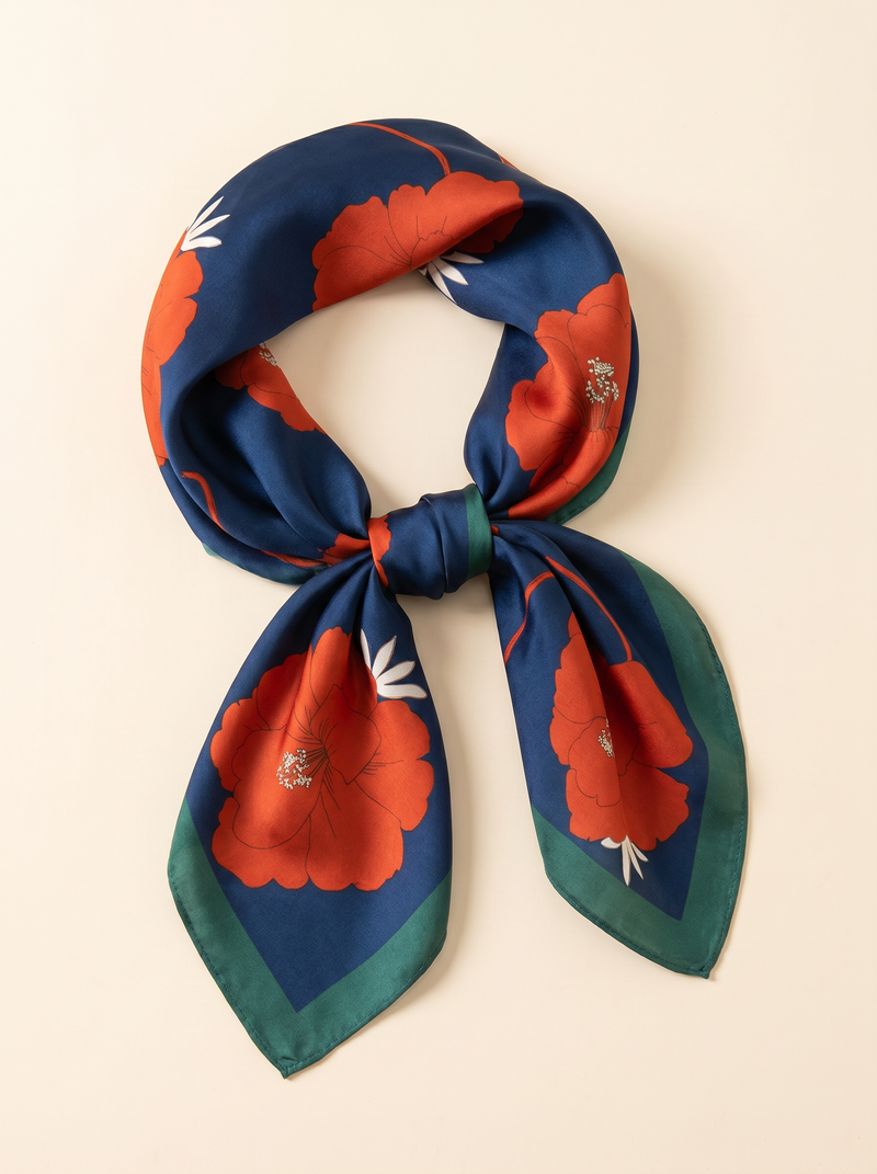 Wylette | Floral Silk Scarf