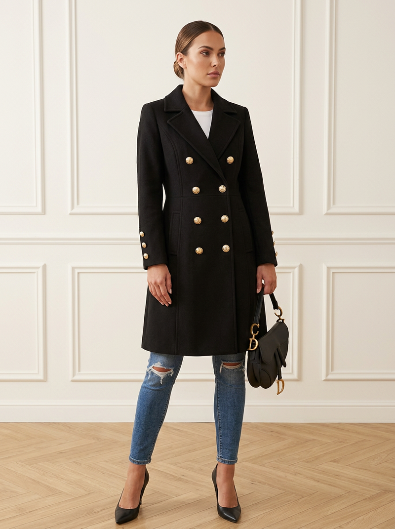 Myralia | Classic Double-Breasted Trench