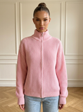 Wisemone | Ribbed Zip Sweater