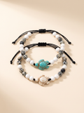 Solene | Oceanic Beaded Bracelet Set
