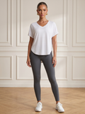 Delphine | Open-Back V-Neck Top
