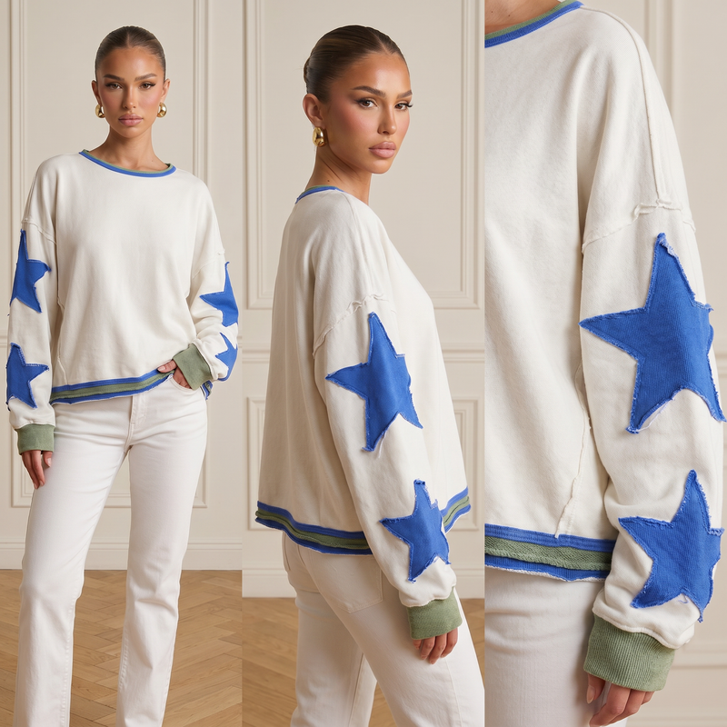 White Blue Star